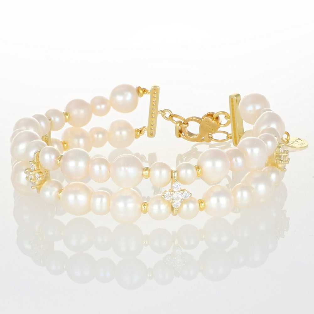 Nivy - Bracciale Nara - Multistrato Onice Perle