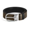 Montblanc - Cintura Reversibile - Pelle Kaki/Nera