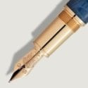 Montblanc - Stilografica Homage To Queen - Resina Blu - Oro