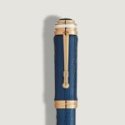 Montblanc - Stilografica Homage To Queen - Resina Blu - Oro