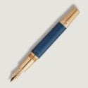 Montblanc - Stilografica Homage To Queen - Resina Blu - Oro