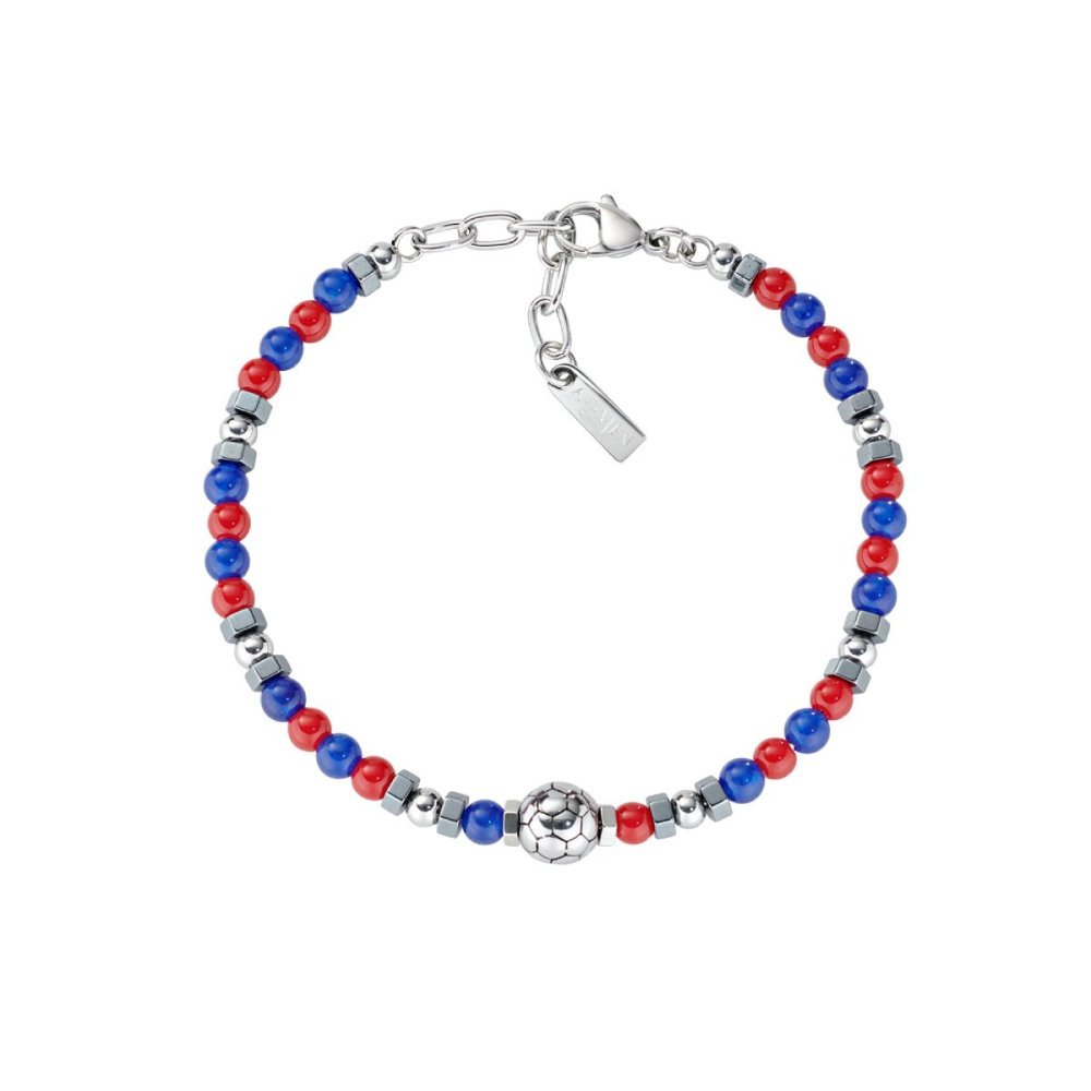 Amen - Bracciale Tifoso - Acciaio - Rosso Blu