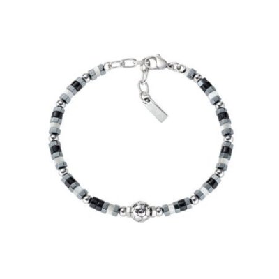 Amen - Bracciale Tifoso - Acciaio - Bianco Nero