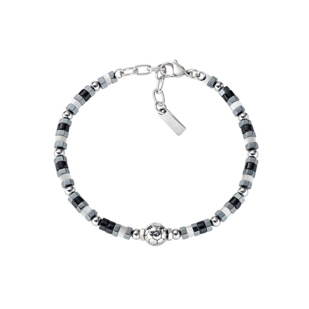 Amen - Bracciale Tifoso - Acciaio - Bianco Nero