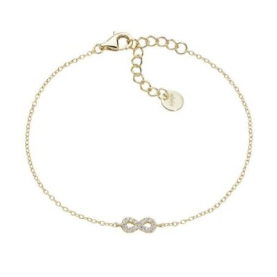 Amen - Bracciale Mini Infinito - Argento Dorato