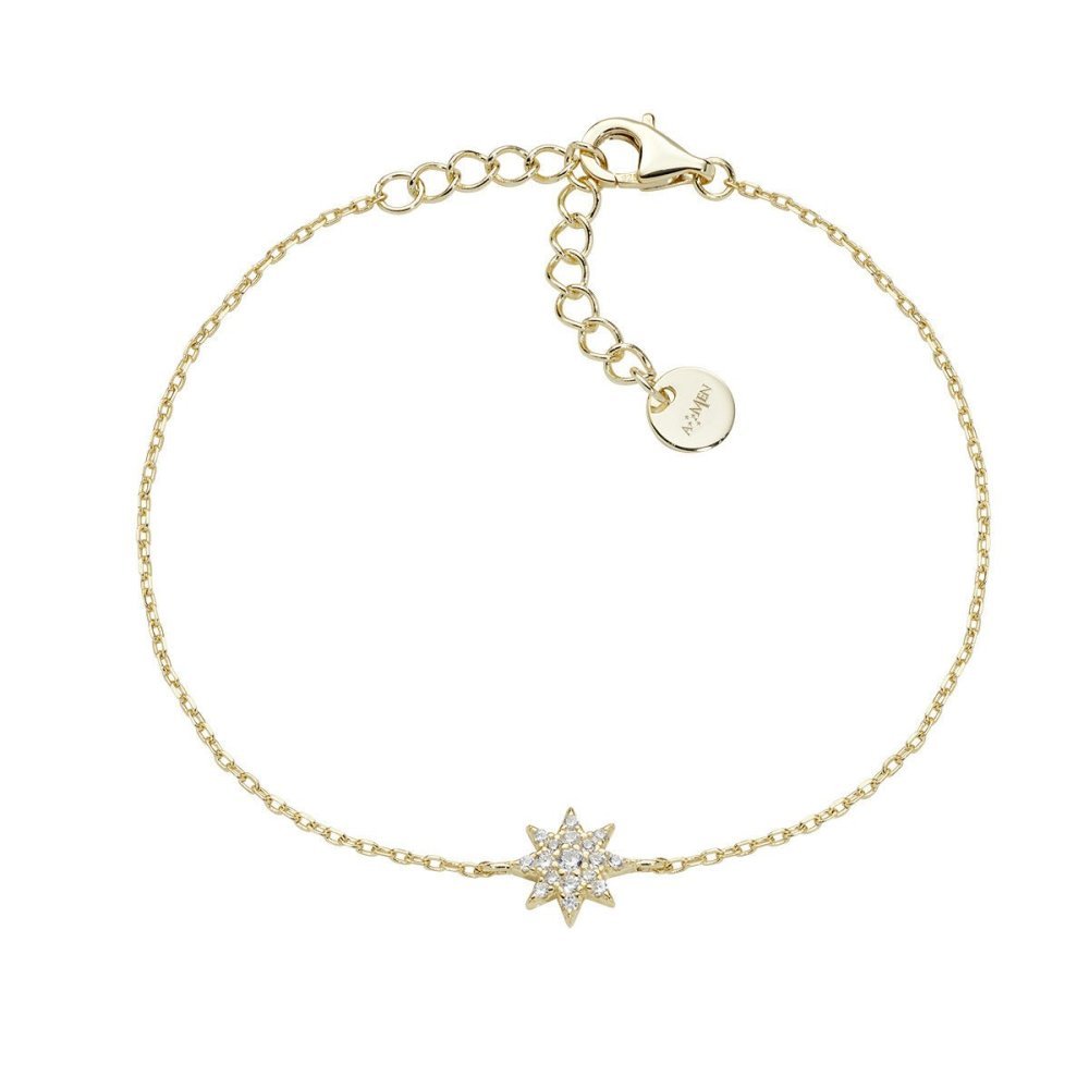 Amen - Bracciale Stella - Pavé Dorato