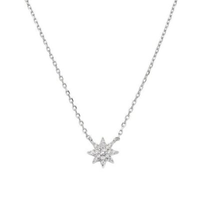 Amen - Collana Stella - Argento 925 - Zirconi