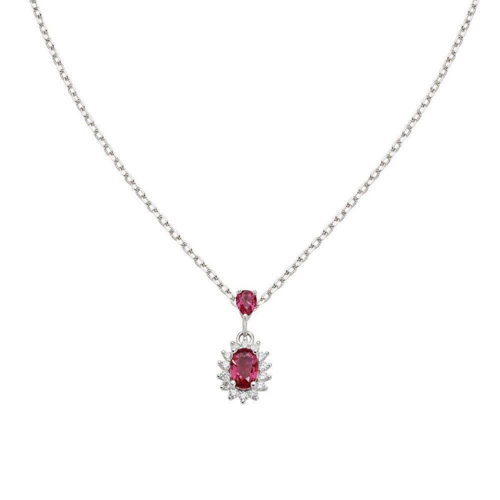 Amen - Collana Mini Royal Lady - Zircone Rosso