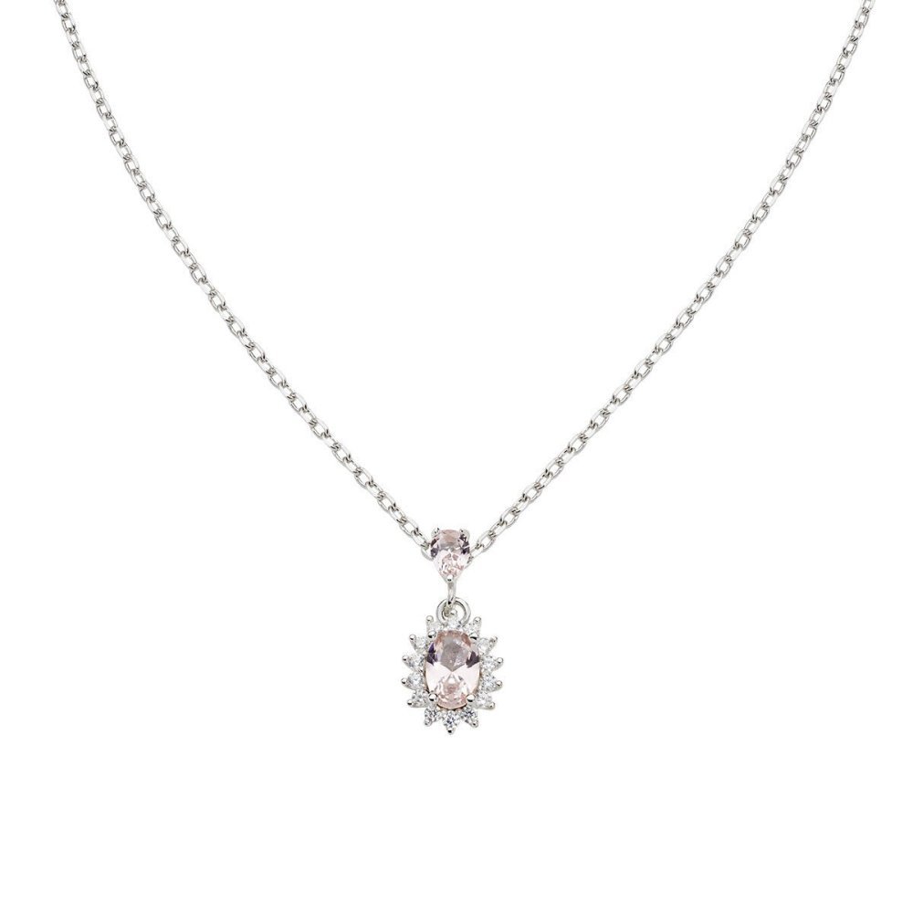 Amen - Collana Mini Royal Lady - Argento - Morganite