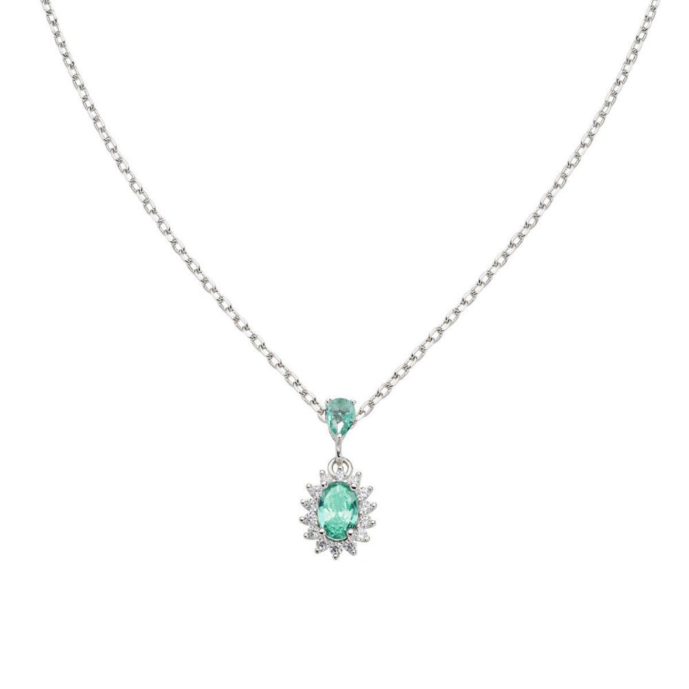 Amen - Collana Mini Royal Lady - Zircone Verde