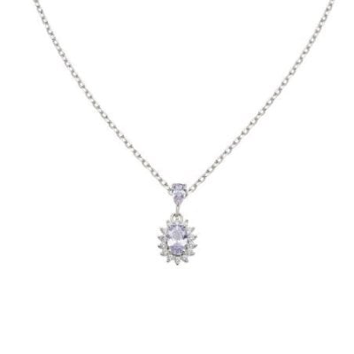 Amen - Collana Mini Royal Lady - Zircone Lillà