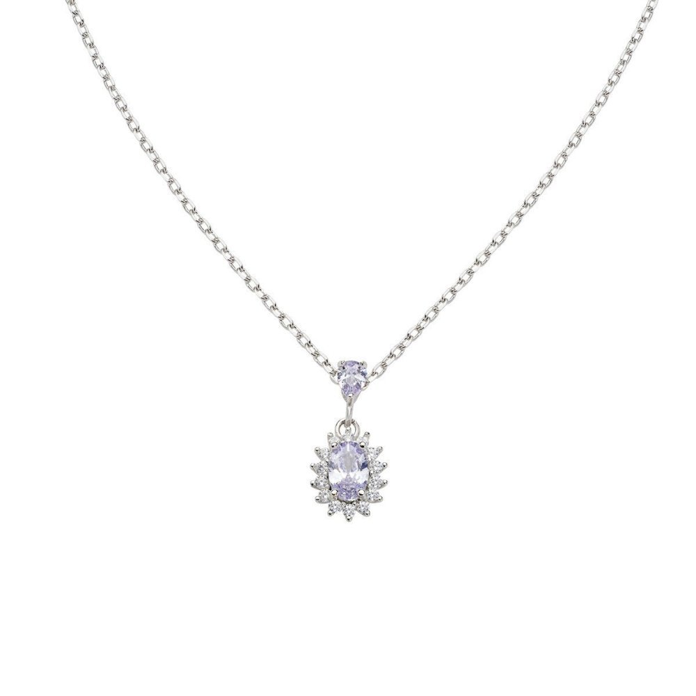 Amen - Collana Mini Royal Lady - Zircone Lillà