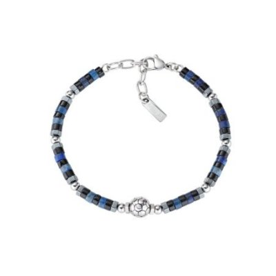 Amen - Bracciale Tifoso - Acciaio - Nero Azzurro