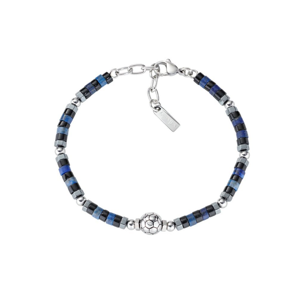 Amen - Bracciale Tifoso - Acciaio - Nero Azzurro