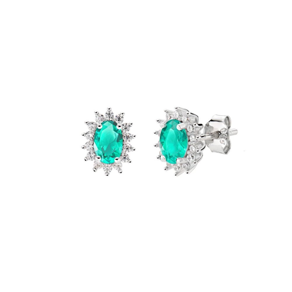 Amen - Orecchini Mini Royal Lady - Zircone Verde