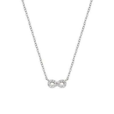 Amen - Collana Mini Infinito - Argento 925 - Zirconi