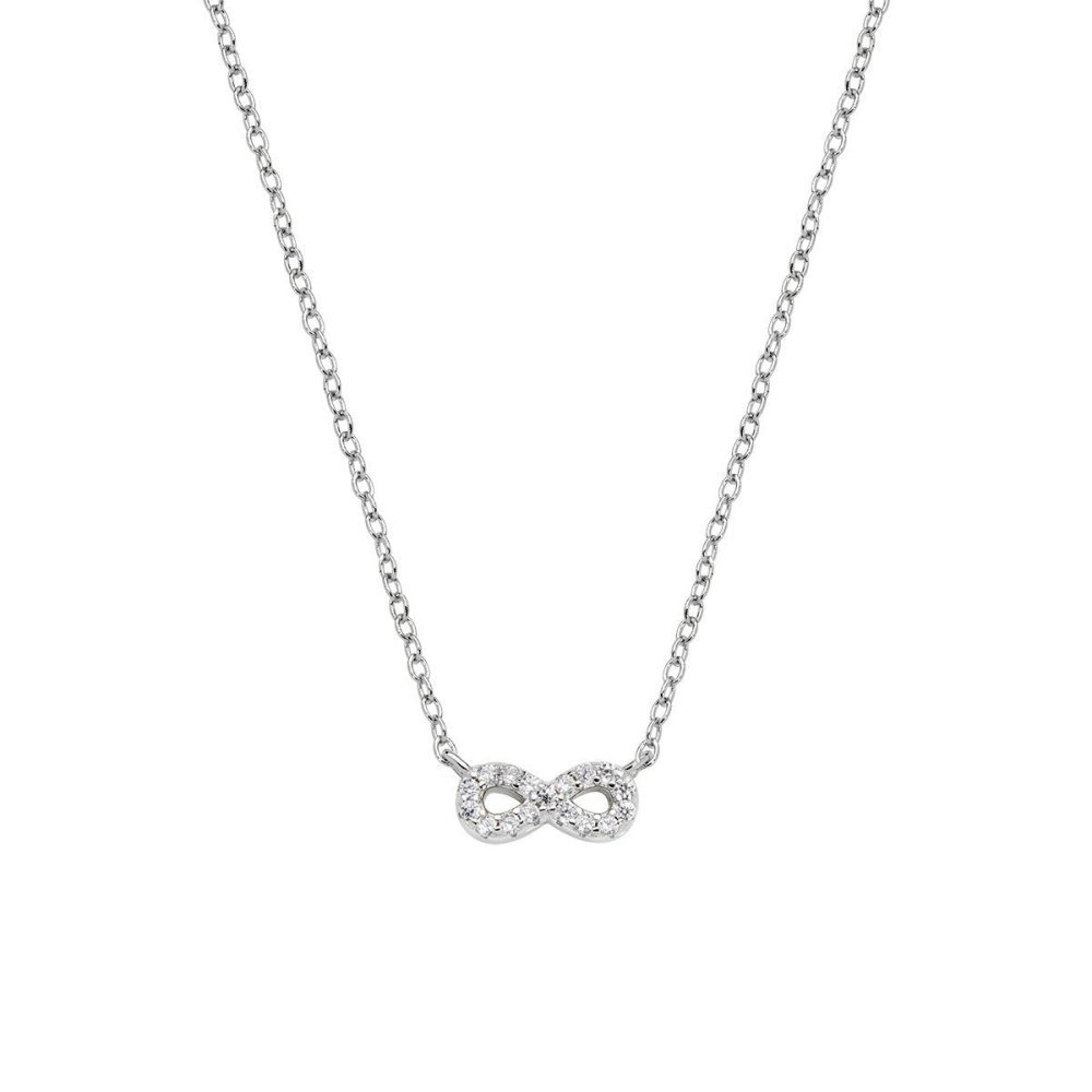 Amen - Collana Mini Infinito - Argento 925 - Zirconi