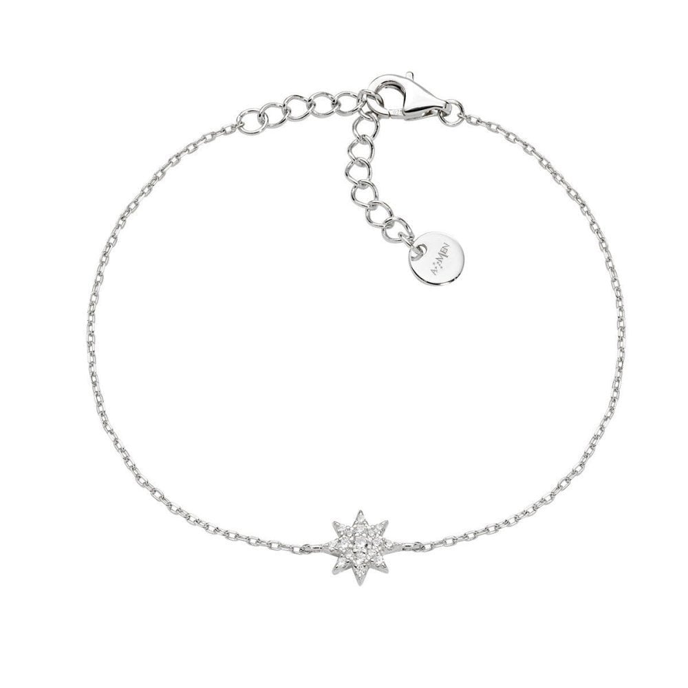 Amen - Bracciale Stella - Argento - Zirconi