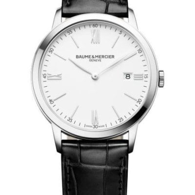 Baume&Mercier - Classima 10323 - Acciaio - Pelle