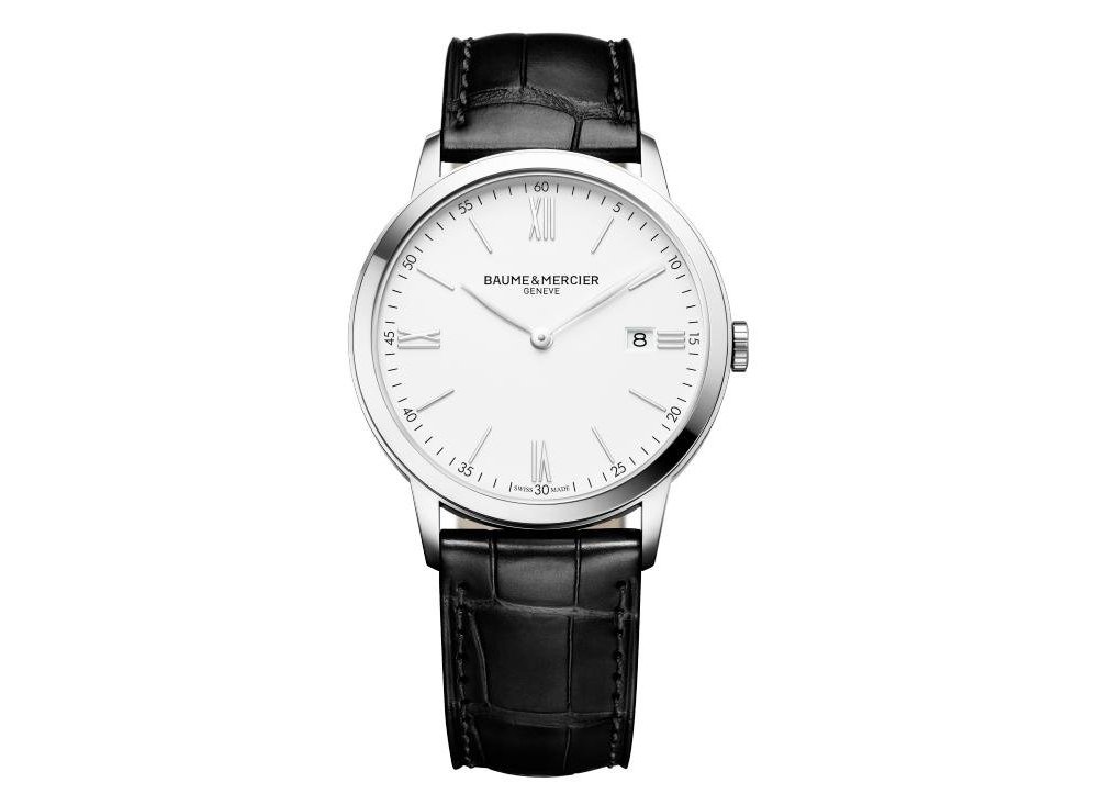 Baume&Mercier - Classima 10323 - Acciaio - Pelle