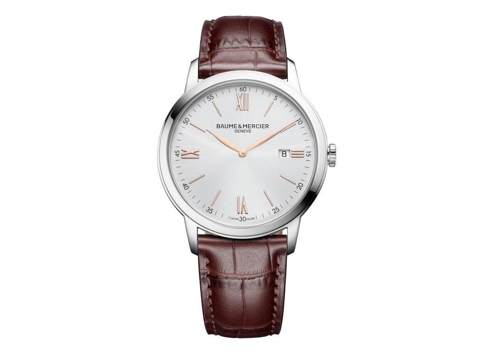 Baume&Mercier - Classima 10415 - Acciaio - Pelle