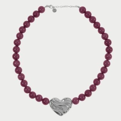 Rue Des Mille - Girocollo Cuore - Giada Burgundy