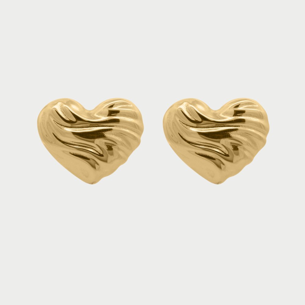 Rue Des Mille - Orecchini Cuore Bold - Oro 18 Kt