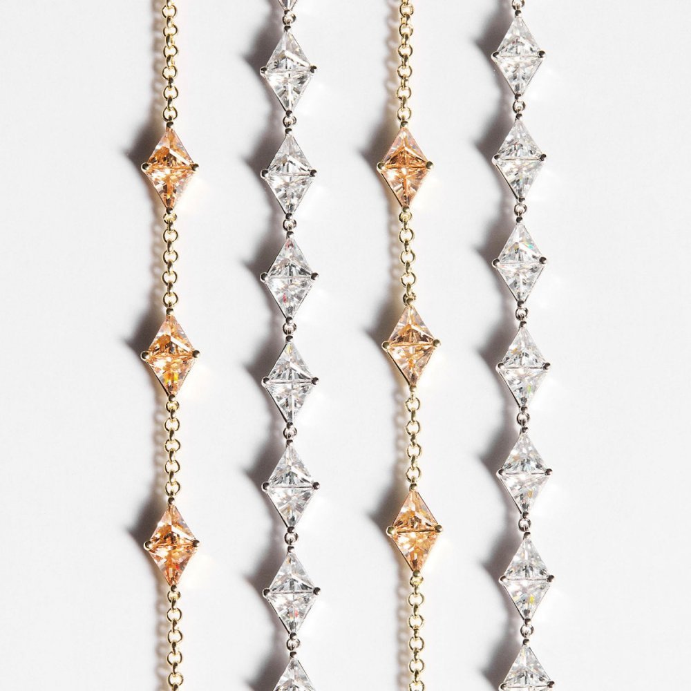 Rosato - Bracciale Morbido - Argento - Zirconia