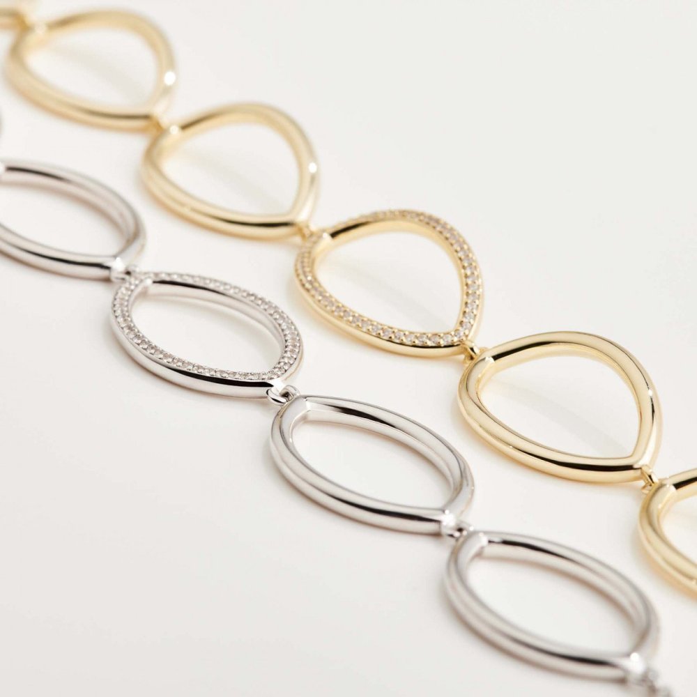 Rosato - Bracciale Morbido - Argento - Cubic Zirconia