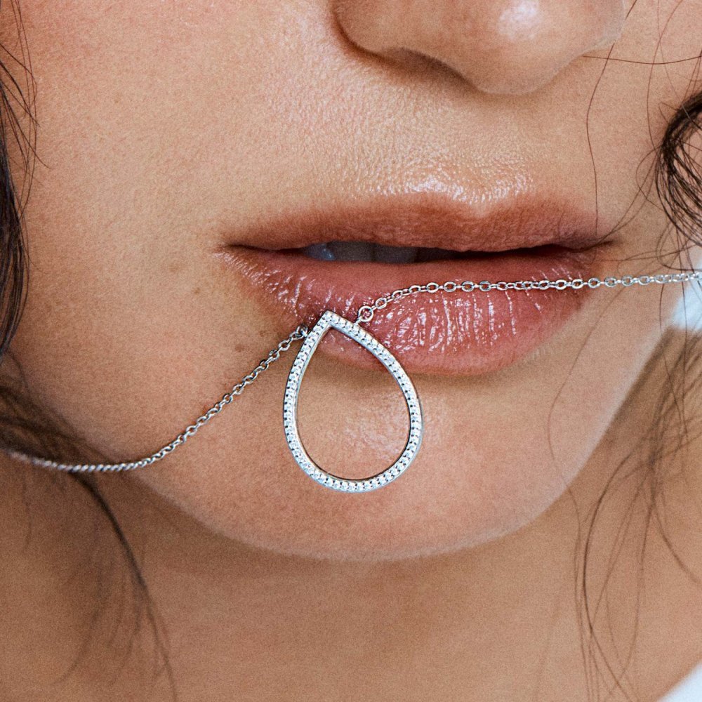 Rosato - Collana Corta - Argento - Cubic Zirconia