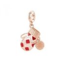 Rosato - Charm Guanto - Placcatura Oro Rosa - Argento
