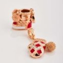 Rosato - Charm Guanto - Placcatura Oro Rosa - Argento
