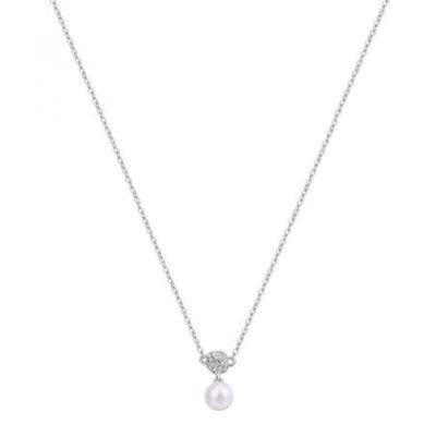 Rosato - Collana Corta - Argento - Azzurra