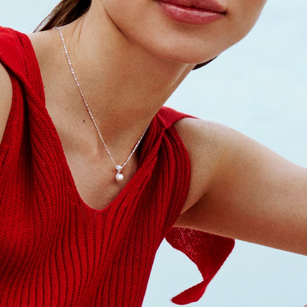 Rosato - Collana Corta - Argento - Azzurra