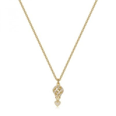 Rosato - Collana Corta - Argento - Placcatura Oro