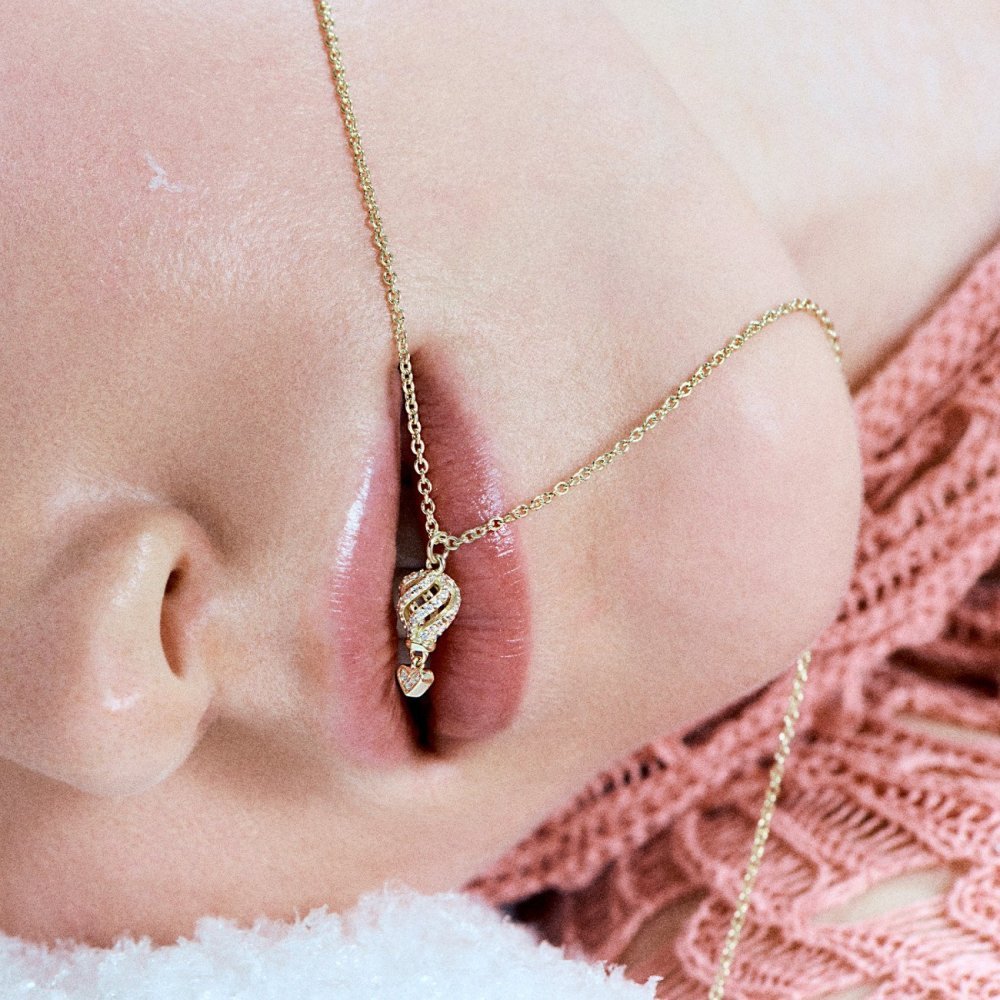 Rosato - Collana Corta - Argento - Placcatura Oro