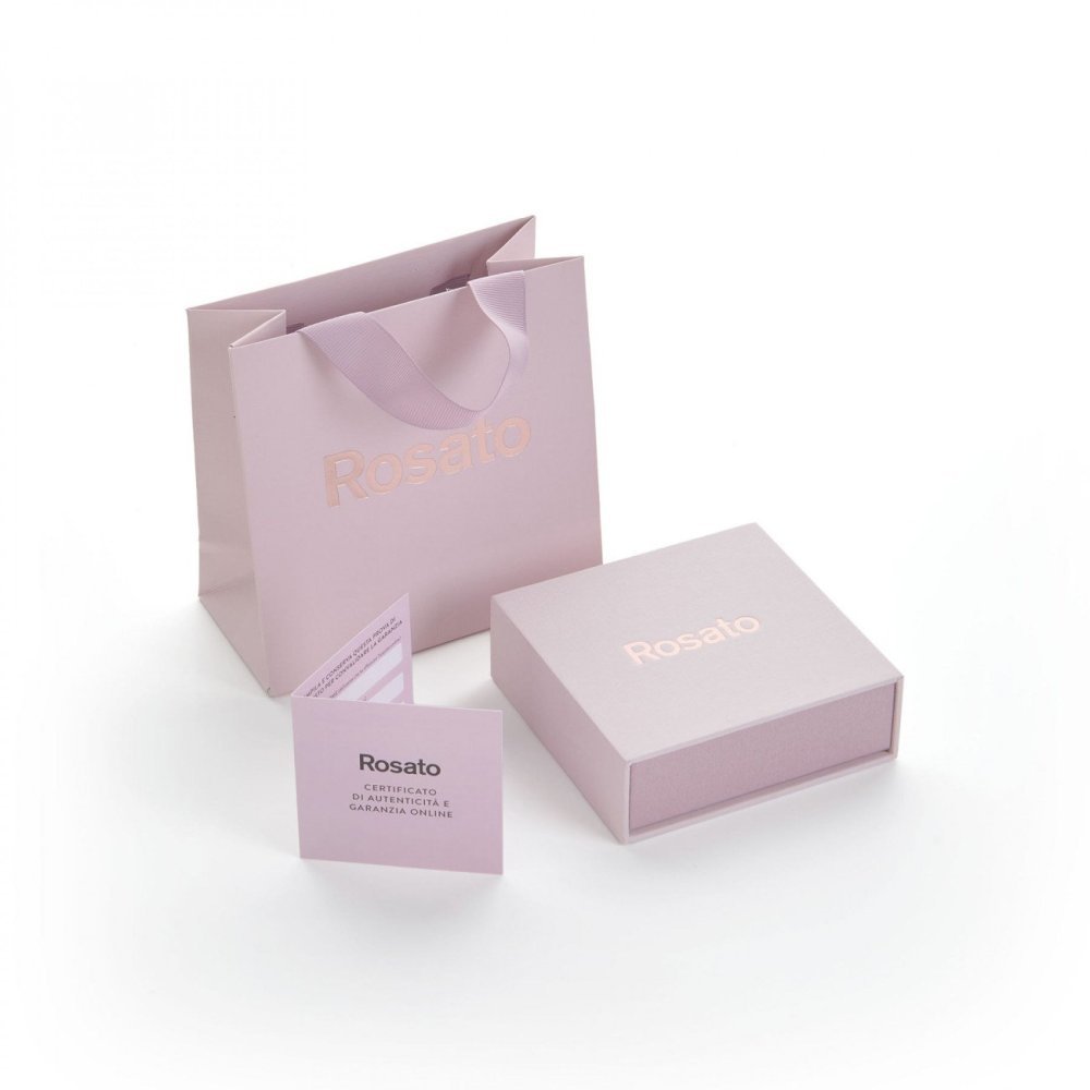 Rosato - Collana Corta - Argento - Placcatura Oro