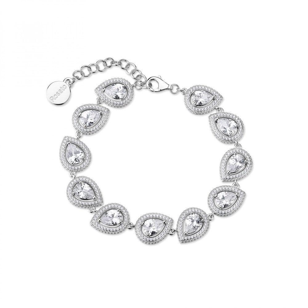 Rosato - Bracciale Morbido - Argento - Cubic Zirconia