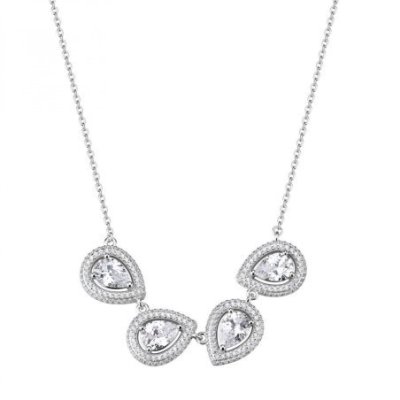 Rosato - Collana Corta - Argento - Cubic Zirconia
