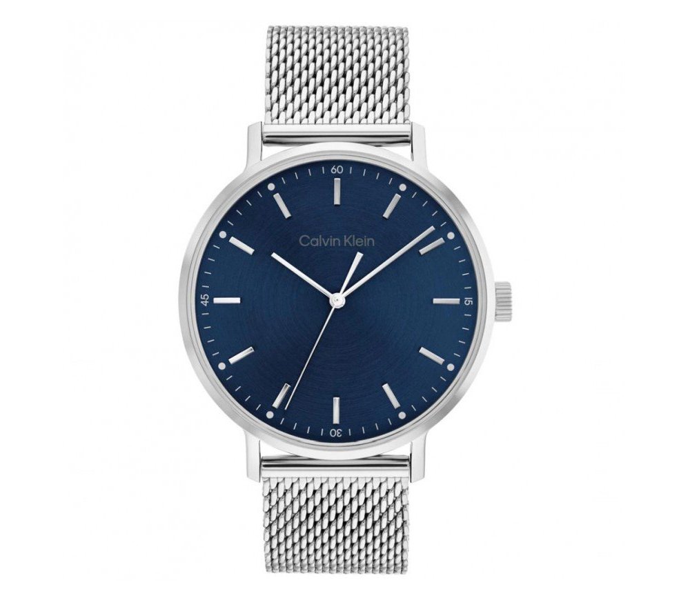Calvin Klein - Timeless Mesh Uomo - Acciaio Inox - Blu