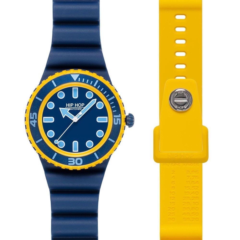 Hip Hop - Master Orologio - Quadrante Nero - Silicone