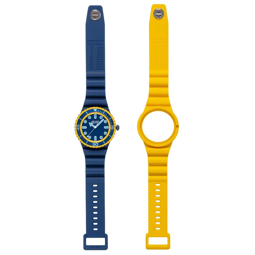 Hip Hop - Master Orologio - Quadrante Nero - Silicone