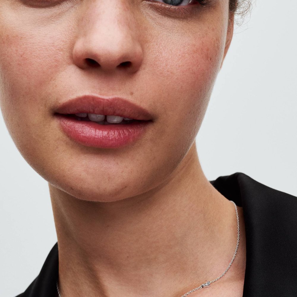 Collana Cuori con Tre Pietre