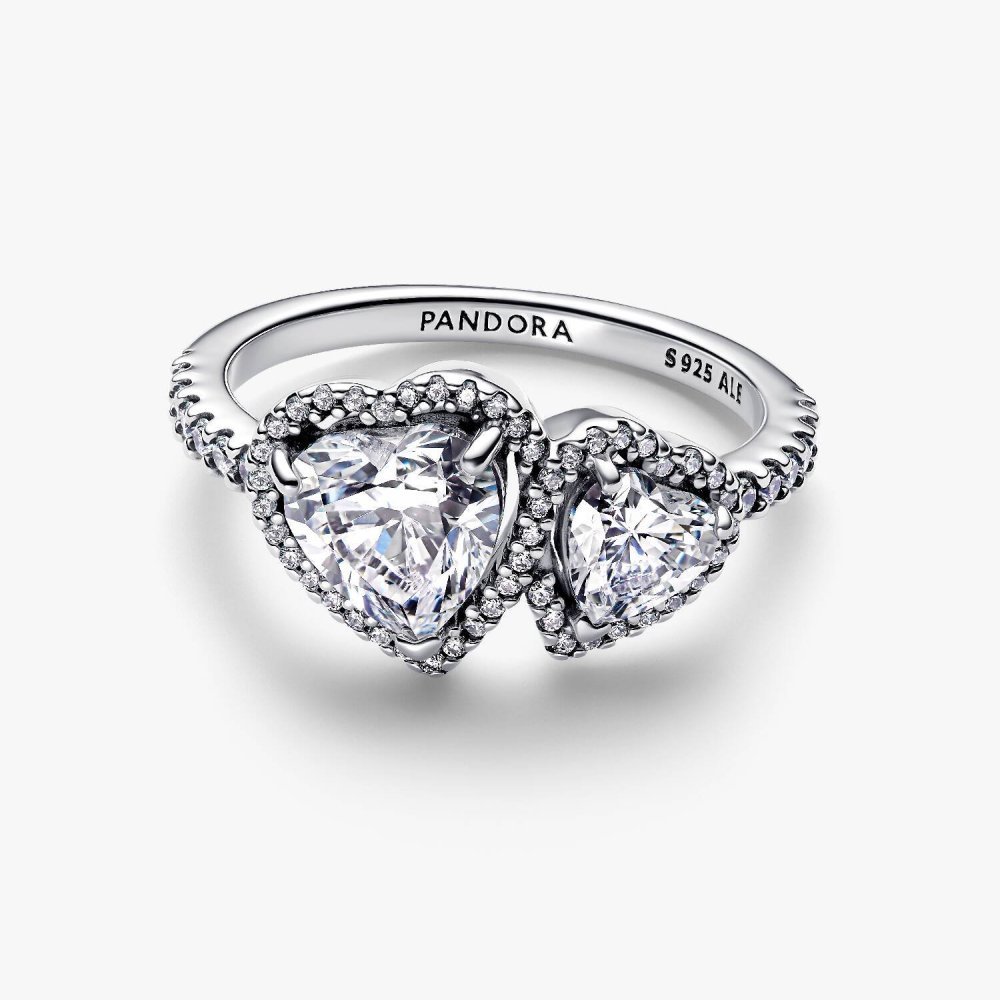 Anello Doppi Cuori Luminosi