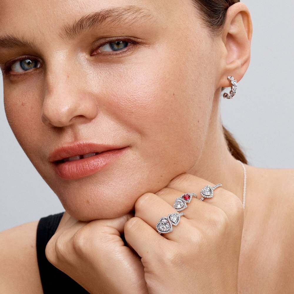 Anello Doppi Cuori Luminosi