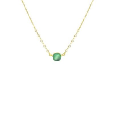 Alisei Milano - Collana Verde - Pietra Quadrata