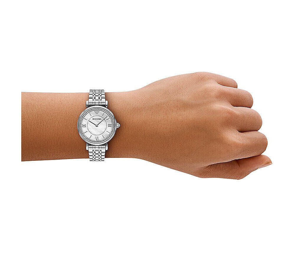 Emporio Armani - Orologio Donna - Acciaio - Bianco