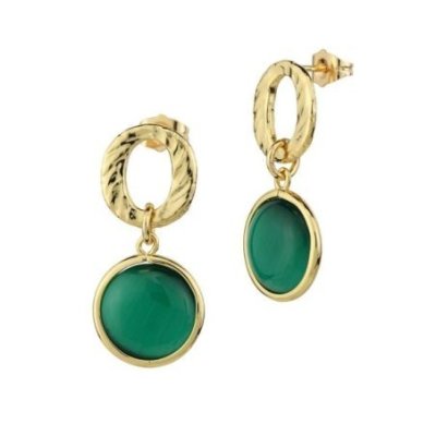 Boccadamo - Orecchini Xor754De - Cristalli Verde Scuro