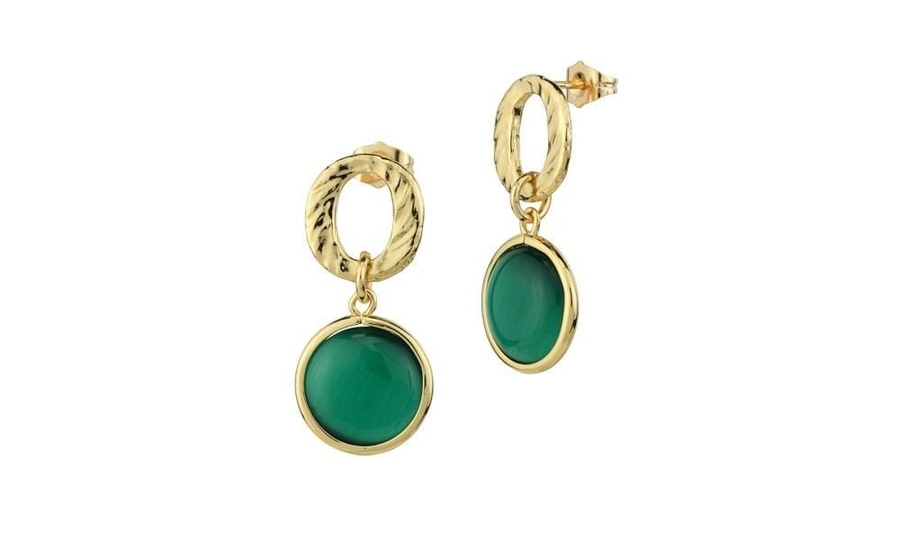 Boccadamo - Orecchini Xor754De - Cristalli Verde Scuro