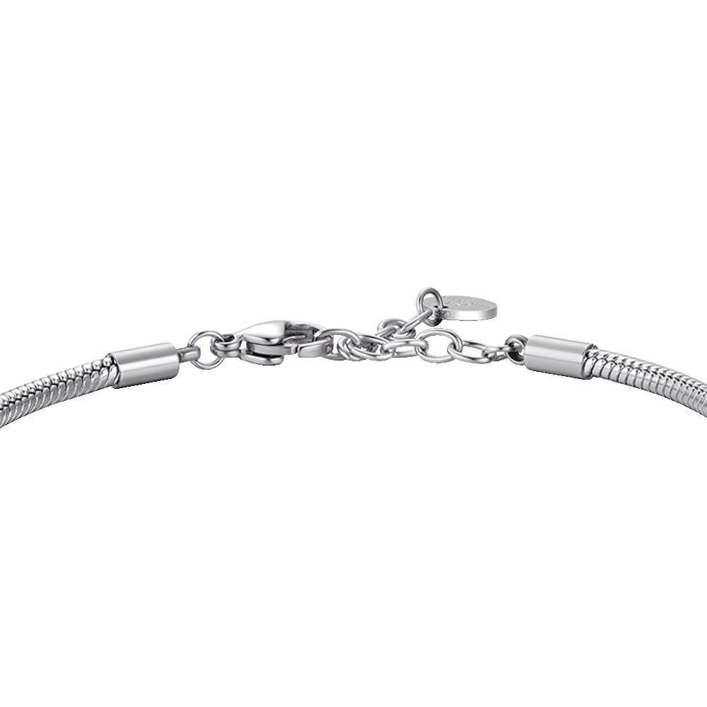 Luca Barra - Bracciale Uomo - Acciaio - Smalto Nero